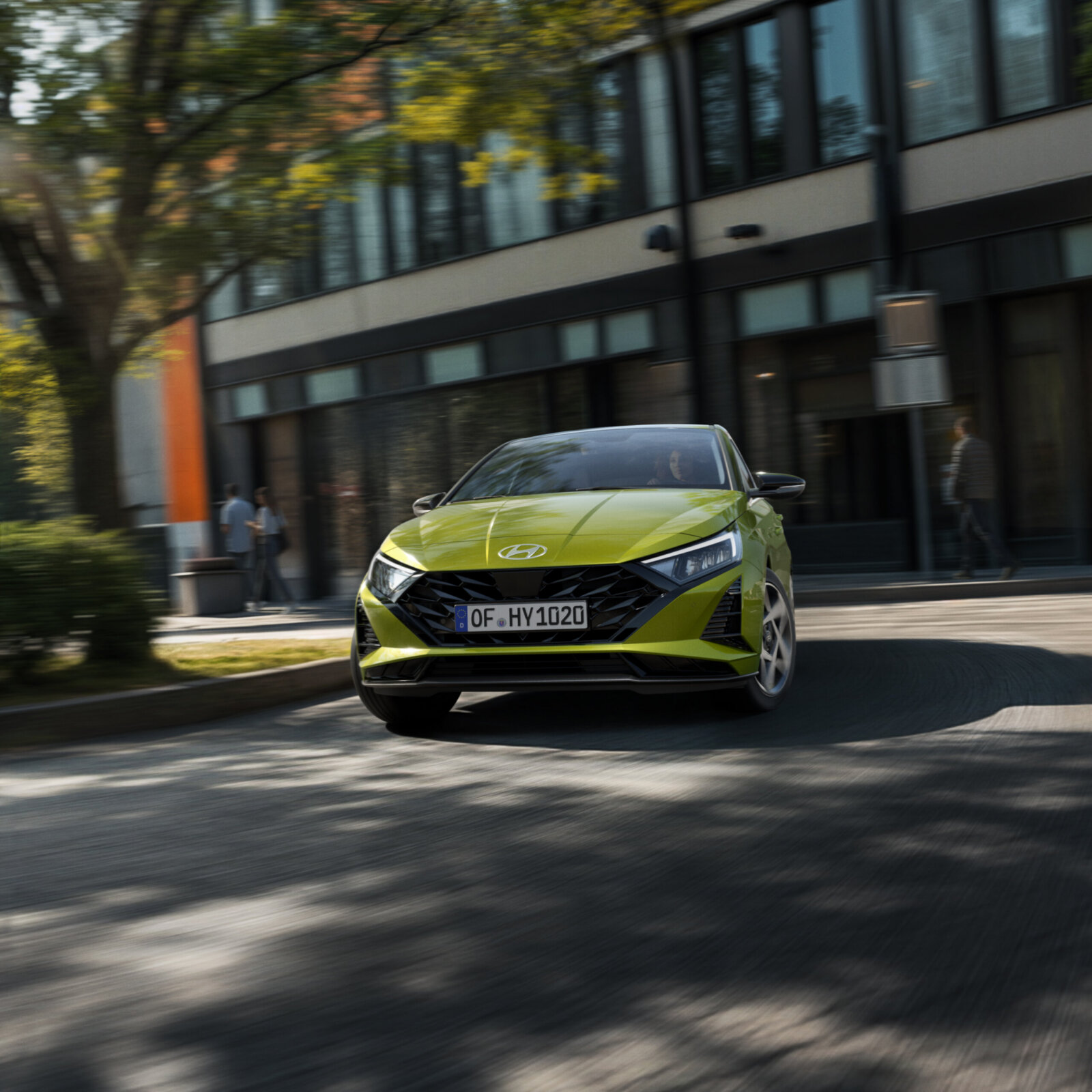 Hyundai i20, Fahrzeugabbildung zeigt ggf. aufpreispflichtige Zusatzausstattung, Bild mit Hilfe von KI erstellt.
